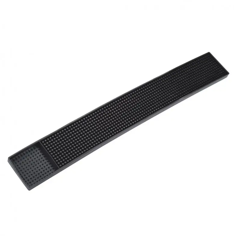 Omcan Black Bar Rail Spill Mat 80365 1