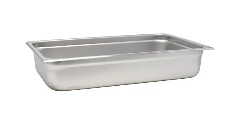 Omcan Full-Size Stainless Steel Steam Table Pan – 4″ Deep 80258 1