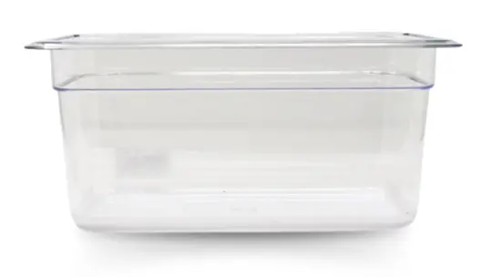 Omcan Gn 1/3 Third-Size Polycarbonate Clear Food Pan, 6″ Deep 80059 1