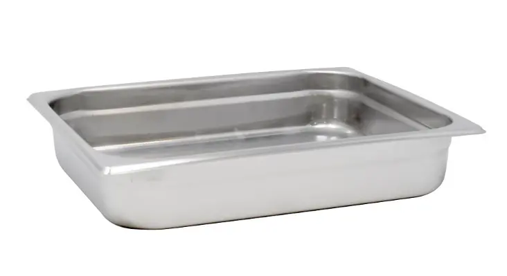 Omcan Half-Size Anti-Jam Stainless Steel Steam Table Pan – 2.5″ Deep 80262 1
