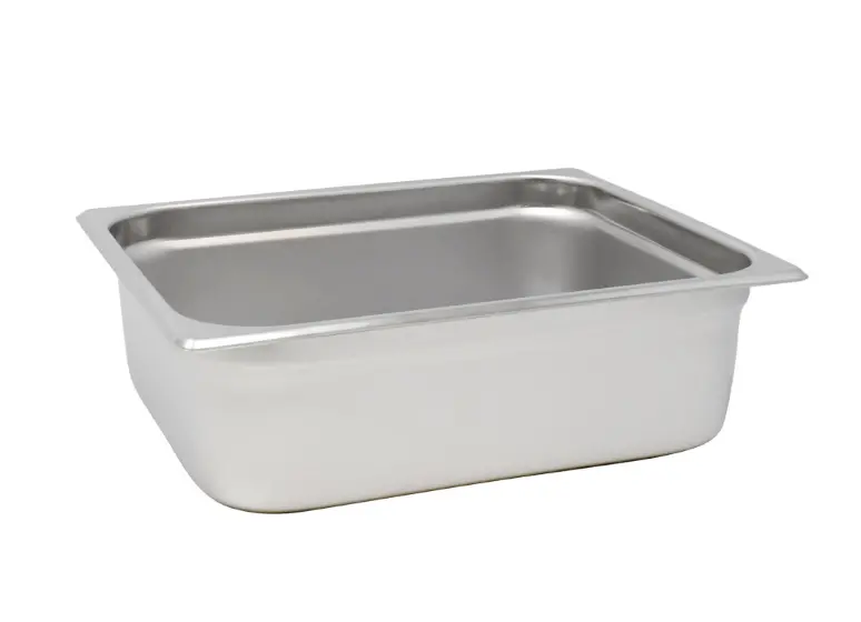 Omcan Half-Size Anti-Jam Stainless Steel Steam Table Pan – 4″ Deep 80263 1