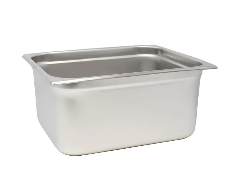 Omcan Half-Size Anti-Jam Stainless Steel Steam Table Pan – 6″ Deep 80264 1