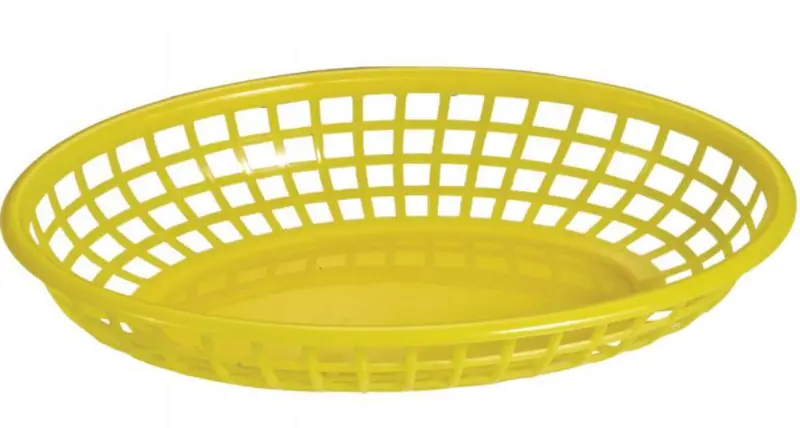 Omcan Plastic Oval Fast Food Serving Basket 80361 1