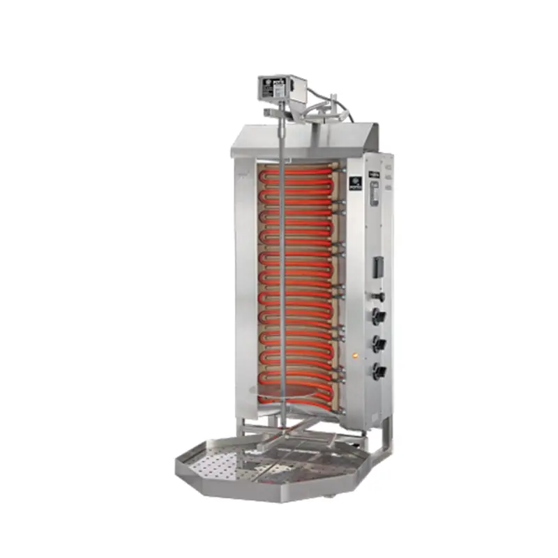 Omcan Potis E3-S 50 Kg Electric Doner Kebab Machine / Vertical Broiler With 3 Burners 49064 1