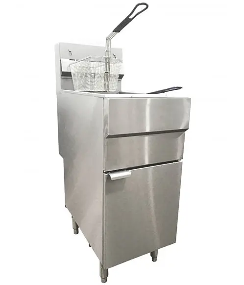 Omcan Propane Gas Floor Fryer With 120,000 Btu 43545 1