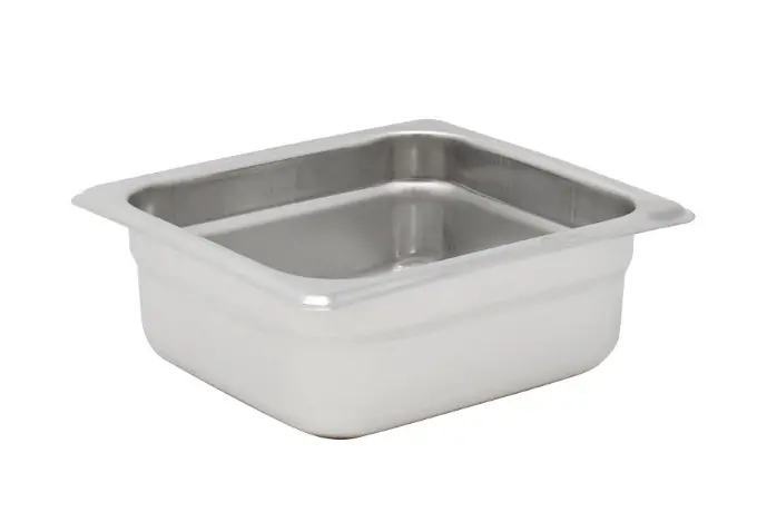 Omcan Sixth-Size Anti-Jam Stainless Steel Steam Table Pan – 2.5″ Deep 80277 1