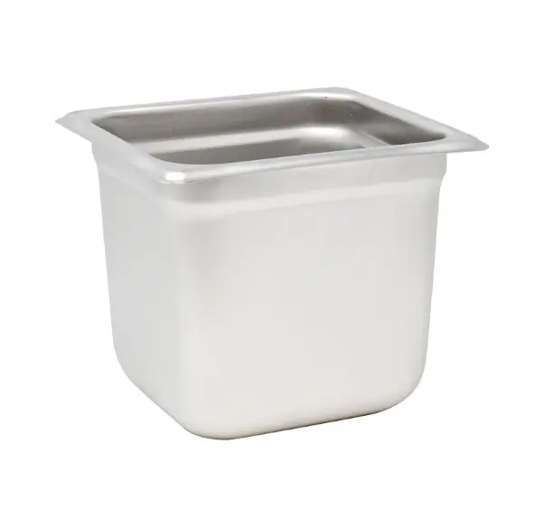 Omcan Sixth-Size Anti-Jam Stainless Steel Steam Table Pan – 6″ Deep 80279 1