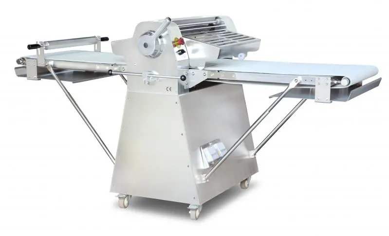 Omcan Stainless Steel Floor Model Dough Sheeter With 88'' Conveyor Length 44135 1