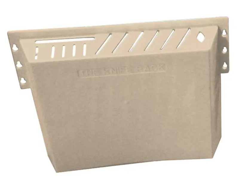 Omcan Tan Plastic Knife Rack 11546 1