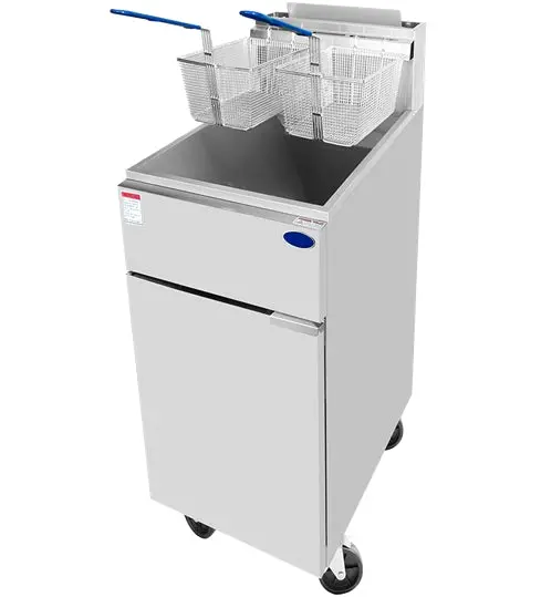 Omega Natural Gas/Propane 40Lb Deep Fryer Atfs-40 1