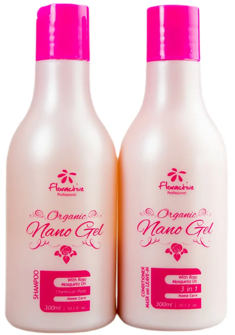 Organic Nano Gel With Rosa Mosqueta 3 In 1 Home Care Kit 2X300ml - Floractive 1