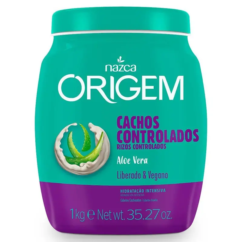 Origem Moisturizing Vegan Controlled Curls Aloe Vera Hair Mask 1Kg - Nazca 1
