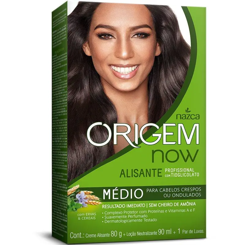 Origem Now Thioglycolate Medium Smoothing Herbs Cereals Hair Kit - Nazca 1