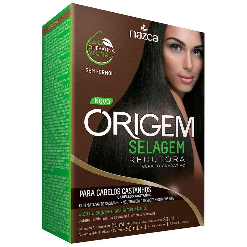 Origem Sealing Reducing Vegetable Keratin Brown Hair Smoothing Kit - Nazca 1