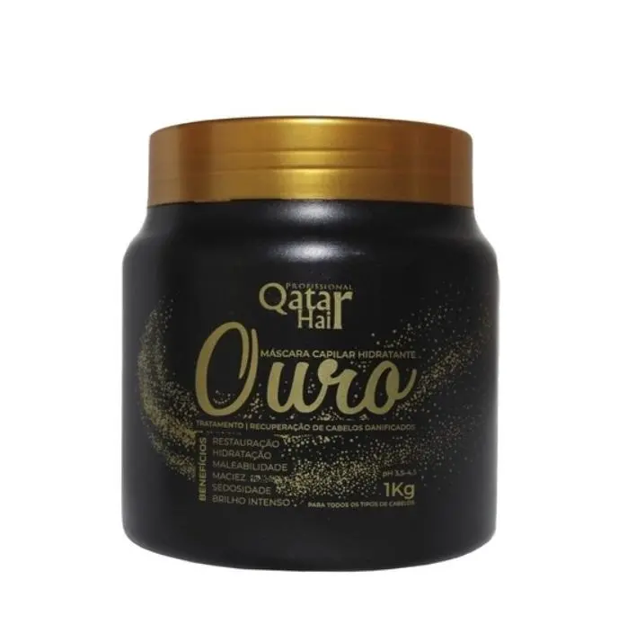 Ouro Gold Bath Arginine D-Panthenol Collagen Hydration Mask 1Kg - Qatar Hair 1
