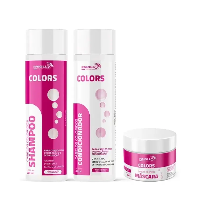 Paiolla Colored Hair Treatment Kit 3X 300Ml / 3X 10.14 Fl Oz 1