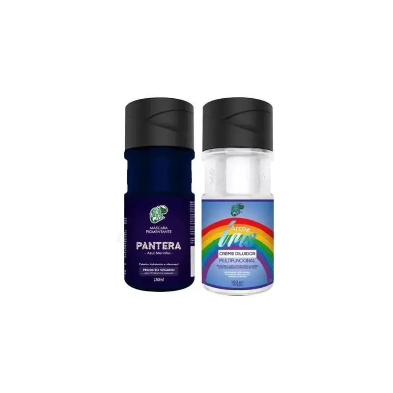 Pantera Blue Tinting Pigment + Diluter Cream Hair Color Kit 2X 150Ml Kamaleao 1