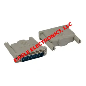 Parallel Loop Back Tester B25 Male One End, Molded, Gray 1