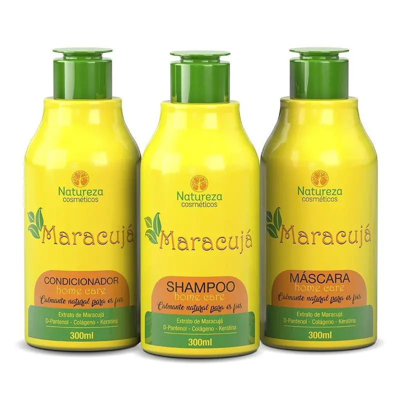 Passionfruit Home Care Hydration Nourishing Kit 3X300ml - Natureza Cosmetics 1
