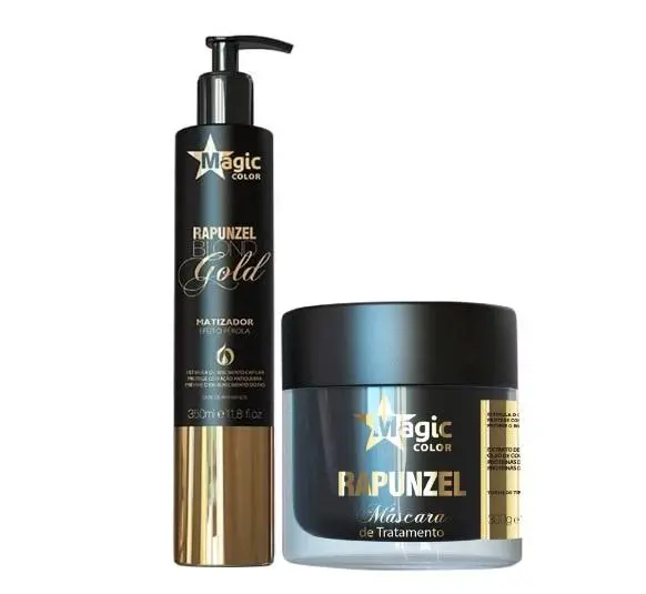 Pearly Effect Rapunzel Tinting Treatment Blond Gold 2 Products Kit - Magic Color 1