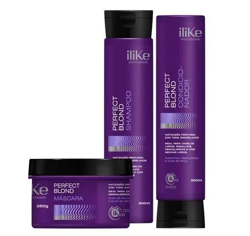 Perfect Blond Volume Control Hydration Tinting Treatment Kit 4 Prod. - Ilike 1