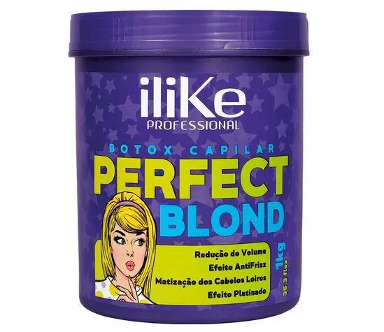 Perfect Blond Volume Reduction Anti Frizz Tinting Platinum Botox 1Kg - Ilike 1