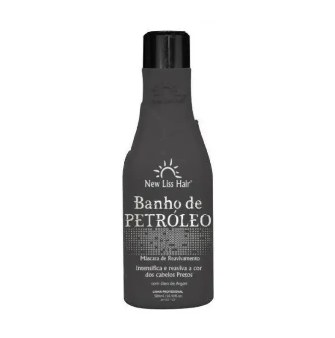Petroleum Bath Intensifies Revival Black Hair Tinting Mask 500Ml - New Liss Hair 1