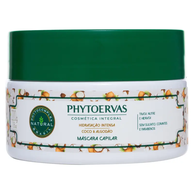Phytoervas Hair Mask Intensive Hydration Coconut And Cotton 220G 1
