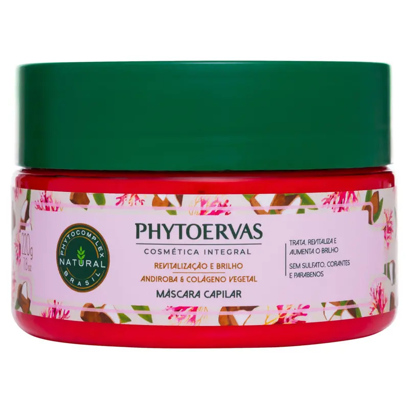 Phytoervas Mask For Hair Revitalization And Glow Andiroba And Collagen Vegetable 220G 1