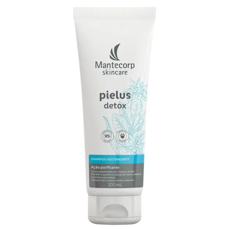 Pielus Detox Adstringent Hair Daily Shampoo 200Ml Mantecorp 1