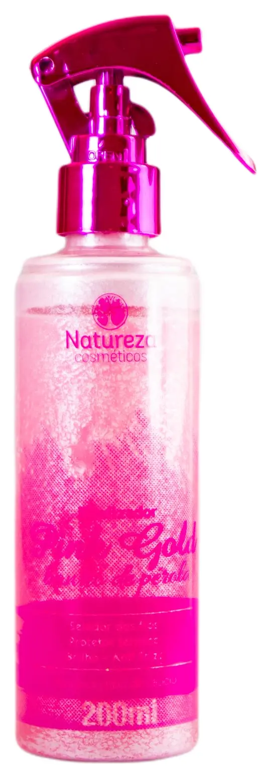 Pink Gold Finisher Pearl Bath Thermal Protector No Frizz Spray 200Ml - Natureza 1