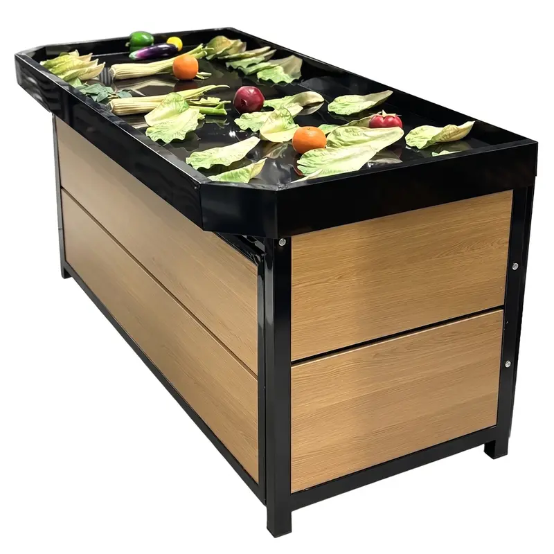 Plastic Tray End Cap Vegetable Rack Hd-Vrde-08 1