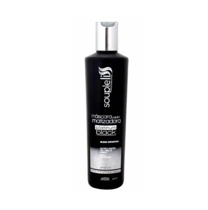 Platinum Black Tinting Brightness Nourishing Treatment Mask 300Ml - Souple Liss 1