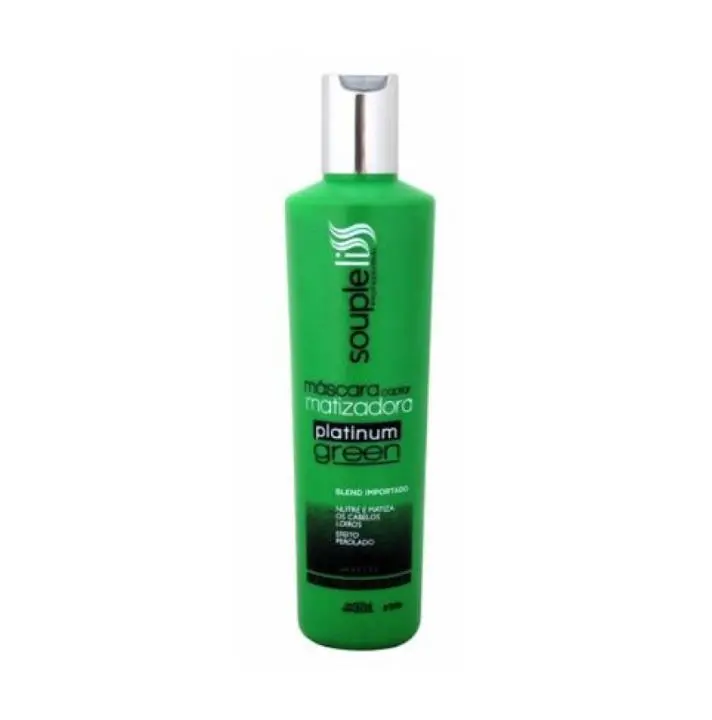Platinum Green Tinting Nourishing Treatment Hair Mask 300Ml - Souple Liss 1
