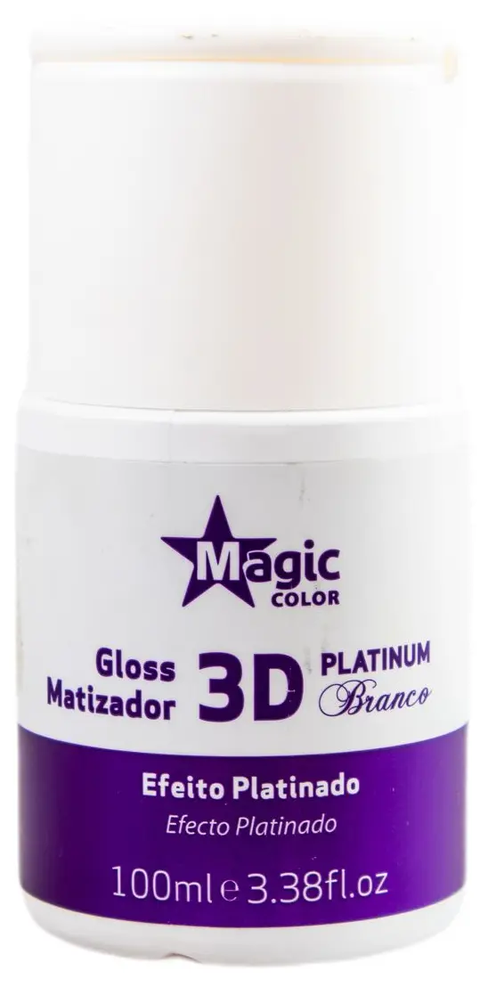Platinum White Anti Yellow Treatment 3D Tinting Gloss Mask 100Ml - Magic Color 1
