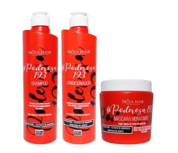 #Poderosa 193 Maintenance Home Care Bio Restore Cassava Shea 3X500 - Troia Hair 1