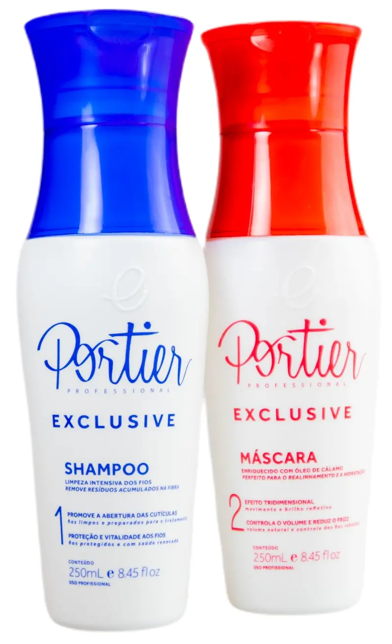 Portier Exclusive Progressive Brush Shampoo + Mask 2X250ml - Portier 1