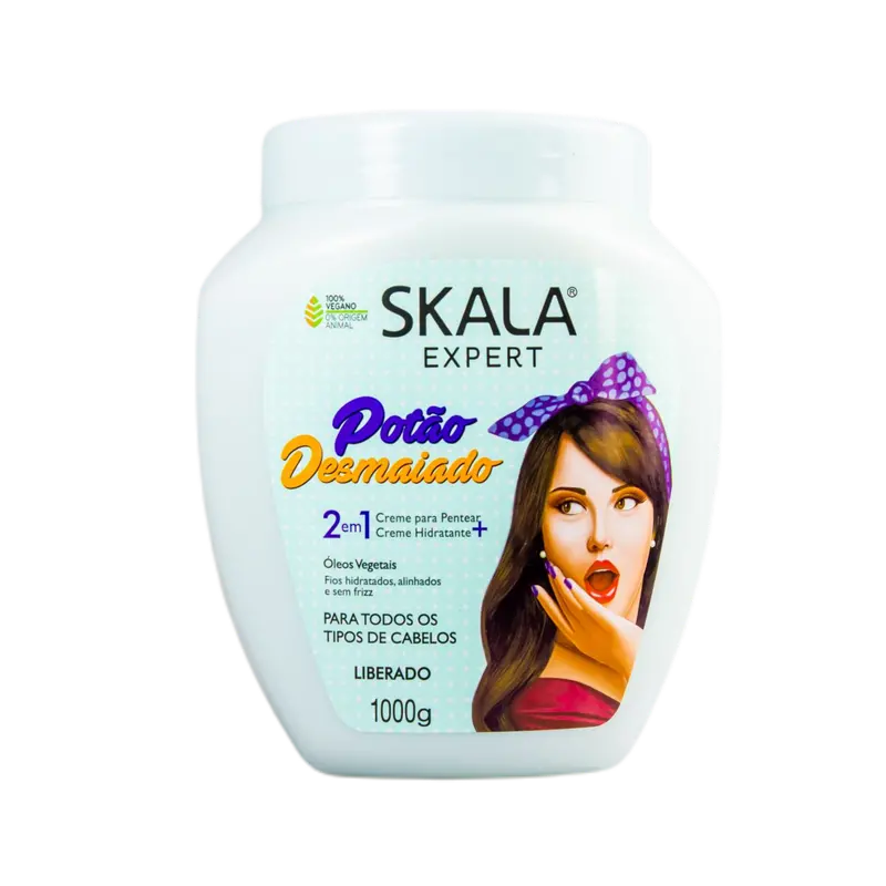 Potão Desmaiado - 2 Em 1 - Creme Para Pentear + Creme Hidratante / Potao Fainted - 2 1 - Combing Cream Moisturizer + Treatment Cream - Skala 1