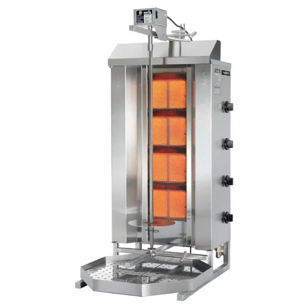 Potis 4 Burner Gyro / Shawarma Machine Natural Gas Na-Gd4-Ng 1