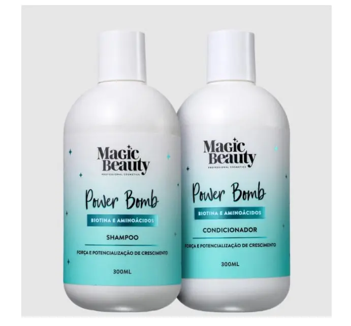 Power Bomb Biotin Amino Acids Hair Growth Treatment Kit 2X300ml - Magic Beauty 1