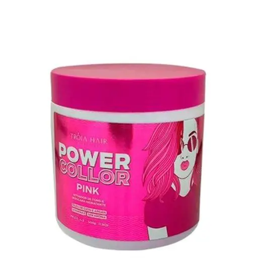 Power Collor Activator Pink Tinting Argan Ojon Vitamin E Mask 500G - Troia Hair 1