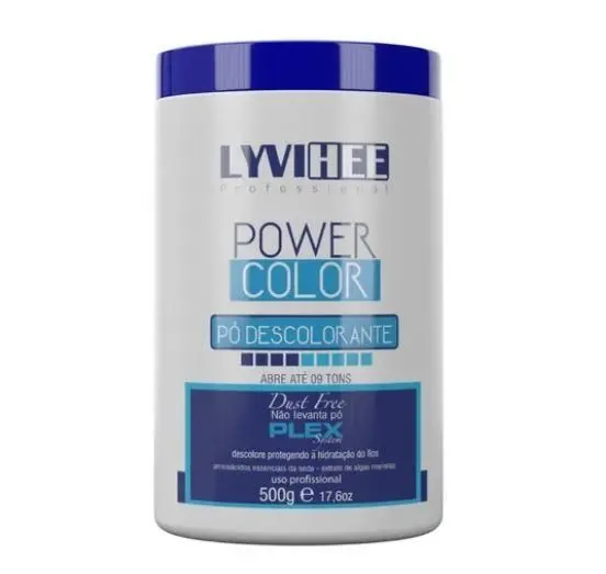 Power Color Dust Free Plex System 9 Tones Bleaching Powder 500G - Lyvihee 1