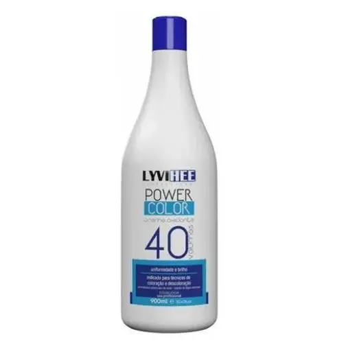 Power Color Hydrogen Peroxide Bleaching Discoloration Ox 40 Vol. 900Ml - Lyvihee 1