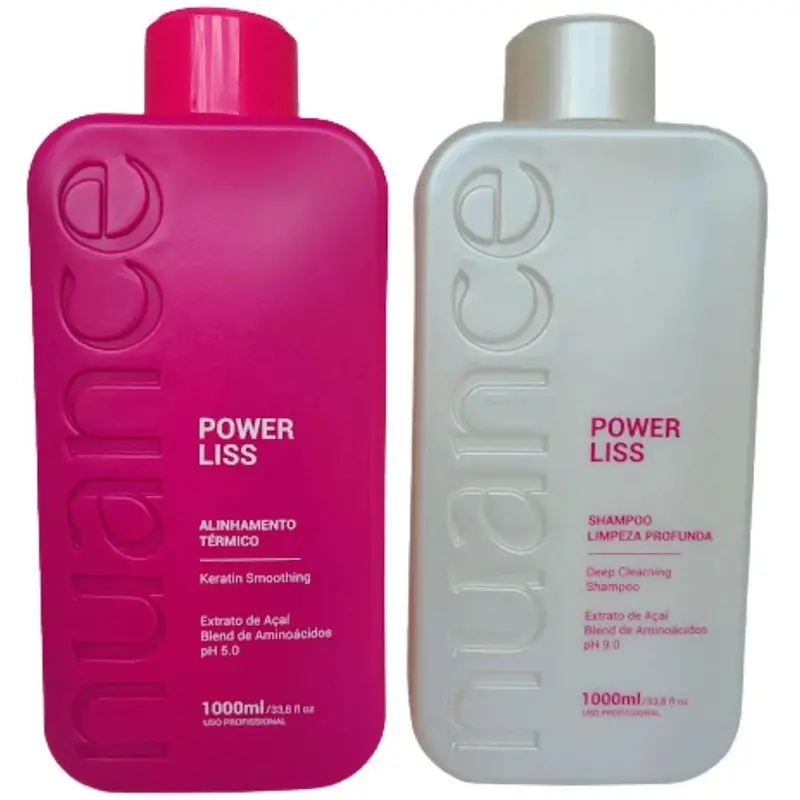 Power Liss Progressive Brush Hair Straightening Volume Reducer Kit 2X 1L Nuance 1