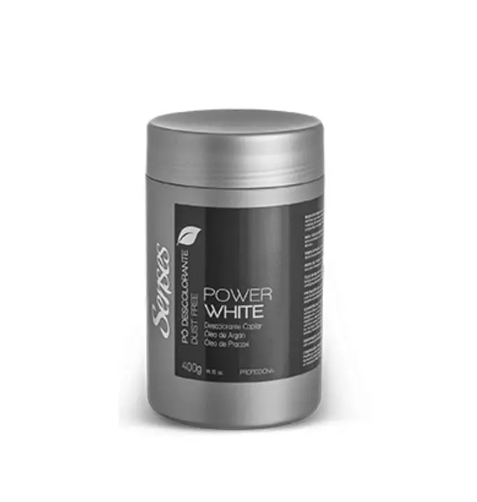 Power White Dust Free 9 Tones Macadamia Hair Bleaching Powder 400G - Senses 1