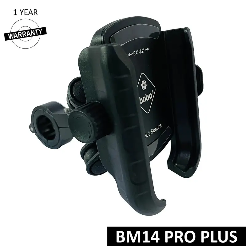 Pro Plus Quick Release With Pro Plus Vibration Damper Enhanced Bm4 Pro Plus Bike / Cycle Phone Holder Motorcycle Mobile Mount - Bobogears 1