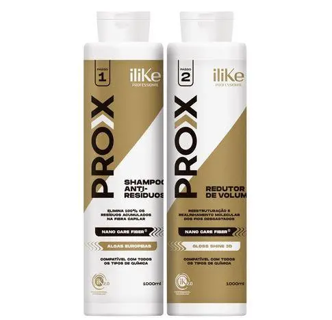 Pro-X Progressive Brazilian Blowout Nano Care Fiber Reconstruction 2X1l - Ilike 1