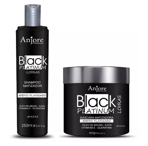 Professional Black Platinum Effect Blonde Tinting Treatment 2 Products - Anjore 1