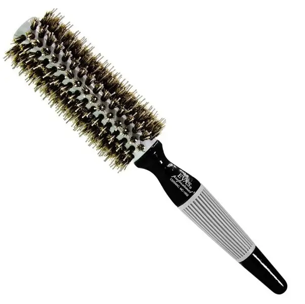 Professional Ceramic Wooden Natural / Nylon Bristles Hair Brush Mc 602 - Evas 1