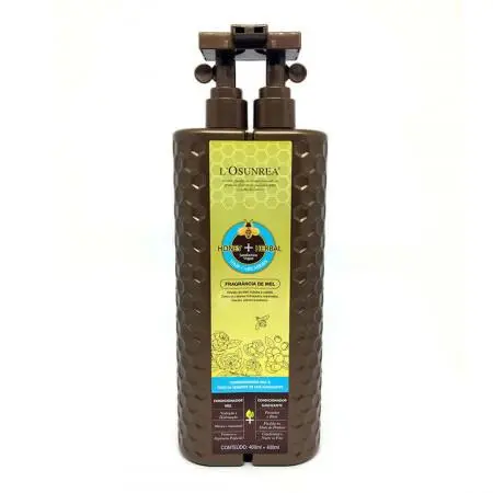 Professional Conditioner L'osunrea Herbal Honey & Tea Seed Oil 800Ml - L'osunrea 1